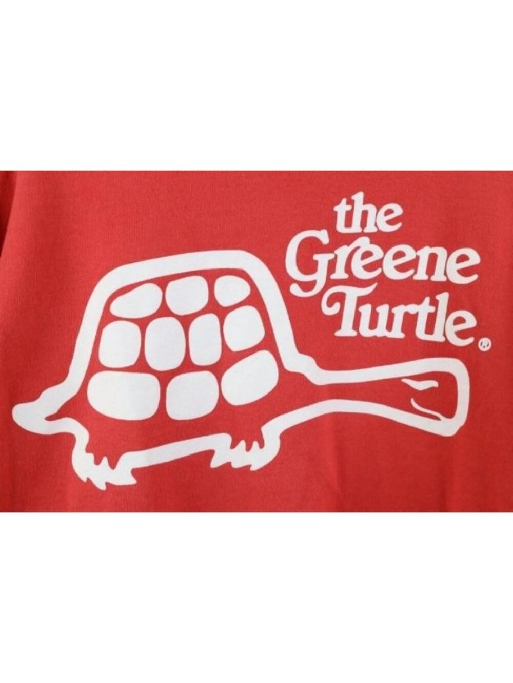 Vtg Y2K Womens Large The Greene Turtle Sports Bar Ocean City Sweatshirt Salmon - Picture 9 of 12